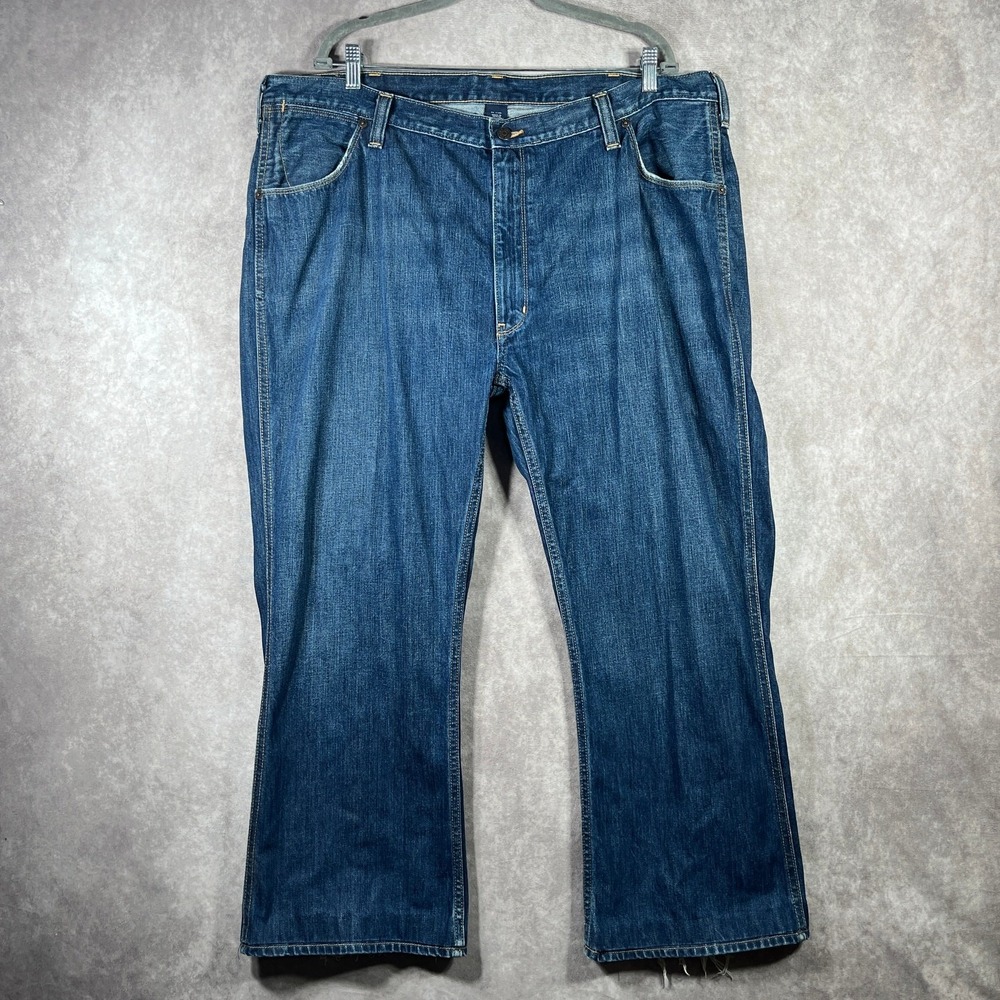 Polo Ralph Lauren Jeans Mens 42X30 Blue Dark Wash Denim Straight Pockets ALTERED